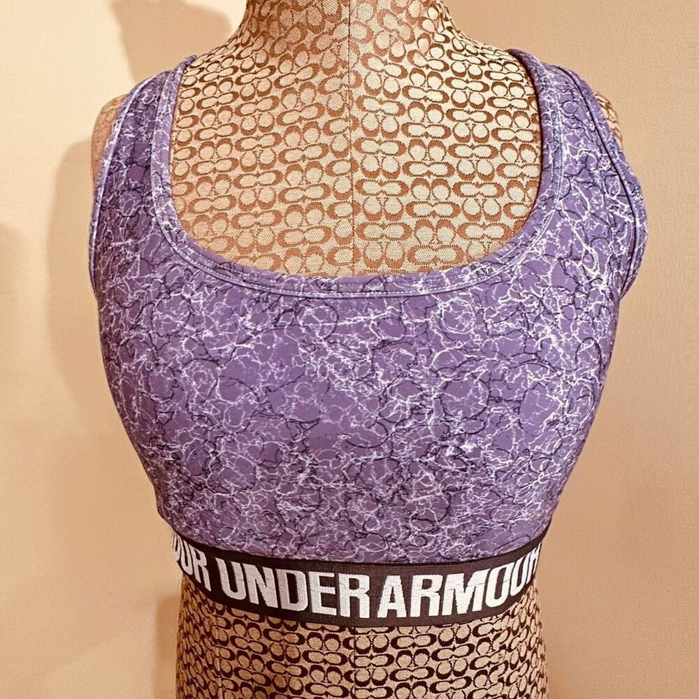 Under-armour Women's Purple Sports Bra Size Medium - Picture 4 of 7